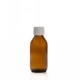 100 ml Kahverengi (Amber) Ecza Şişesi Kilitli Silikon Contalı Kapaklı