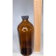 1000 ml (1 Litre) Kahverengi (Amber) Ecza Şişesi Kilitli Silikon Contalı Kapaklı