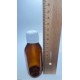 100 ml Kahverengi (Amber) Ecza Şişesi Kilitli Silikon Contalı Kapaklı