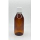 100 ml Kahverengi (Amber) Ecza Şişesi Kilitli Silikon Contalı Kapaklı