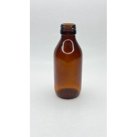 100 ml Kahverengi (Amber) Ecza Şişesi Kilitli Silikon Contalı Kapaklı