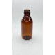 100 ml Kahverengi (Amber) Ecza Şişesi Kilitli Silikon Contalı Kapaklı