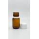 20 ml Kahverengi (Amber) Ecza Şişesi Kilitli Silikon Contalı Kapaklı