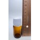 20 ml Kahverengi (Amber) Ecza Şişesi Kilitli Silikon Contalı Kapaklı