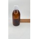 250 ml Kahverengi (Amber) Ecza Şişesi Kilitli Silikon Contalı Kapaklı