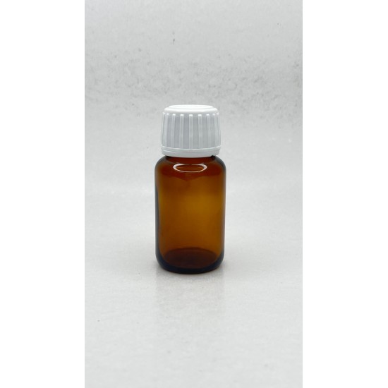 30 ml Kahverengi (Amber) Ecza Şişesi Kilitli Silikon Contalı Kapaklı