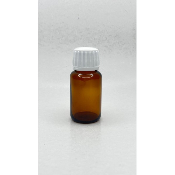30 ml Kahverengi (Amber) Ecza Şişesi Kilitli Silikon Contalı Kapaklı
