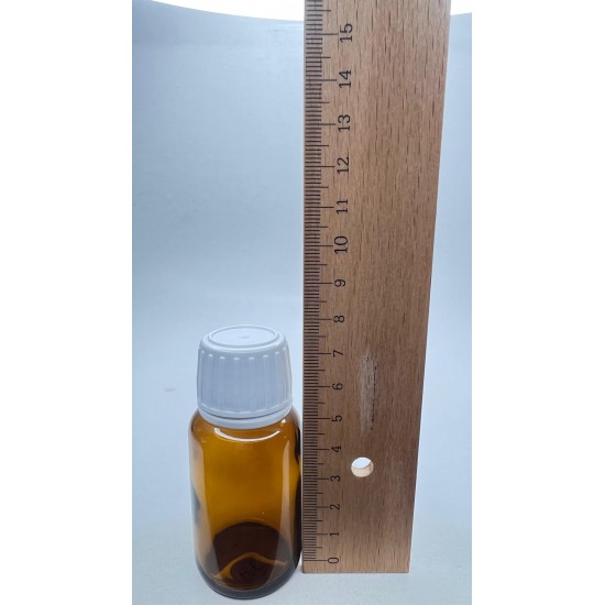 30 ml Kahverengi (Amber) Ecza Şişesi Kilitli Silikon Contalı Kapaklı