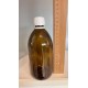 500 ml Kahverengi (Amber) Ecza Şişesi Kilitli Silikon Contalı Kapaklı
