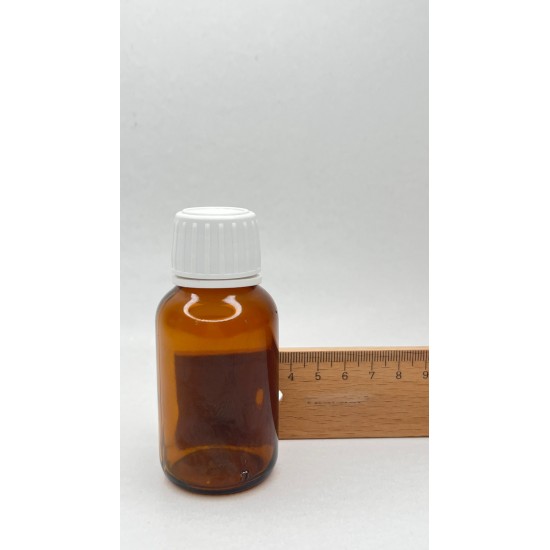 50 ml Kahverengi (Amber) Ecza Şişesi Kilitli Silikon Contalı Kapaklı
