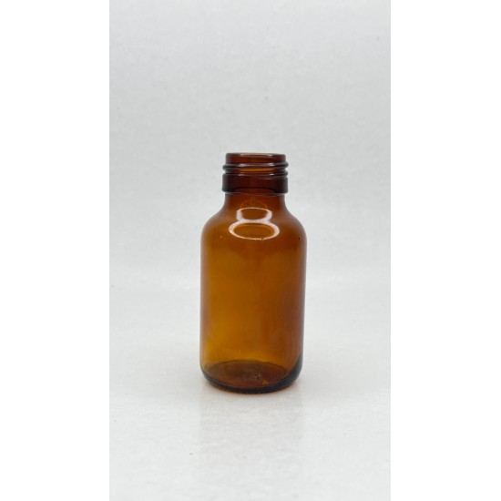 50 ml Kahverengi (Amber) Ecza Şişesi Kilitli Silikon Contalı Kapaklı