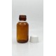 50 ml Kahverengi (Amber) Ecza Şişesi Kilitli Silikon Contalı Kapaklı