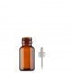 30 ml Kahverengi (Amber) Ecza Şişesi LDK (Lastikli Dereceli Damlalıklı Kapaklı)