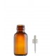 50 ml Kahverengi (Amber) Ecza Şişesi LDK (Lastikli Dereceli Damlalıklı Kapaklı)