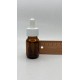 20 ml Kahverengi (Amber) Ecza Şişesi LDK (Lastikli Dereceli Damlalıklı Kapaklı)