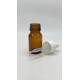 20 ml Kahverengi (Amber) Ecza Şişesi LDK (Lastikli Dereceli Damlalıklı Kapaklı)