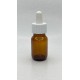 20 ml Kahverengi (Amber) Ecza Şişesi LDK (Lastikli Dereceli Damlalıklı Kapaklı)