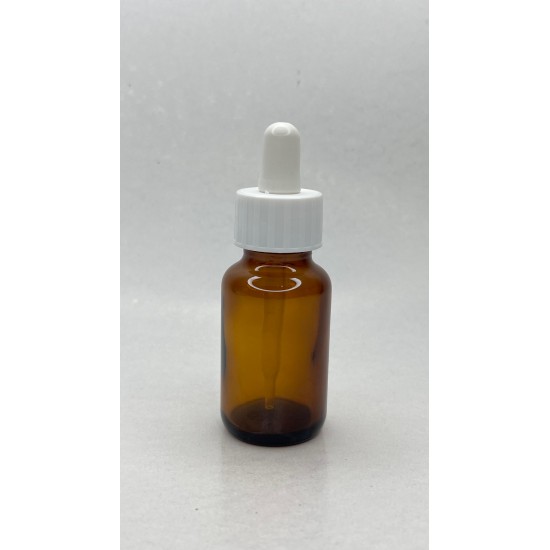 30 ml Kahverengi (Amber) Ecza Şişesi LDK (Lastikli Dereceli Damlalıklı Kapaklı)