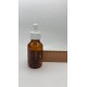 50 ml Kahverengi (Amber) Ecza Şişesi LDK (Lastikli Dereceli Damlalıklı Kapaklı)