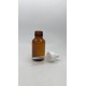 50 ml Kahverengi (Amber) Ecza Şişesi LDK (Lastikli Dereceli Damlalıklı Kapaklı)
