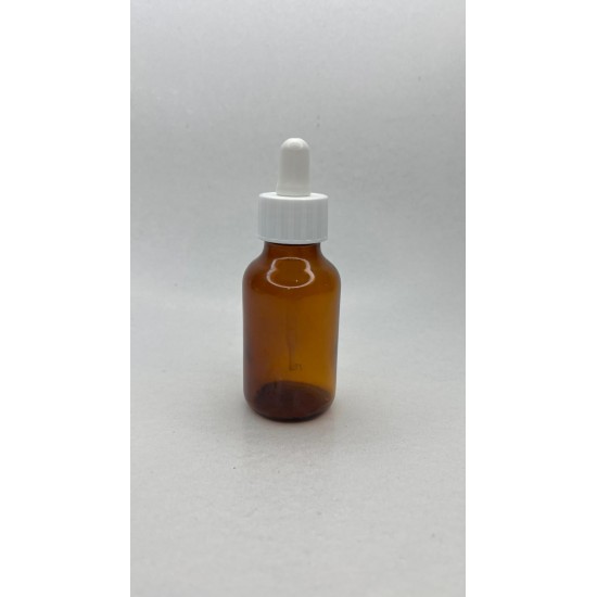 50 ml Kahverengi (Amber) Ecza Şişesi LDK (Lastikli Dereceli Damlalıklı Kapaklı)