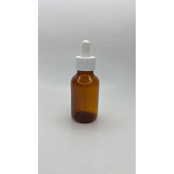 50 ml Kahverengi (Amber) Ecza Şişesi LDK (Lastikli Dereceli Damlalıklı Kapaklı)