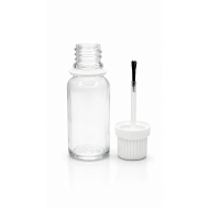 20ml Şeffaf Şişe Fırça Kapaklı