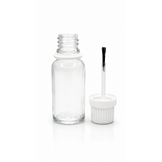 20ml Şeffaf Şişe Fırça Kapaklı