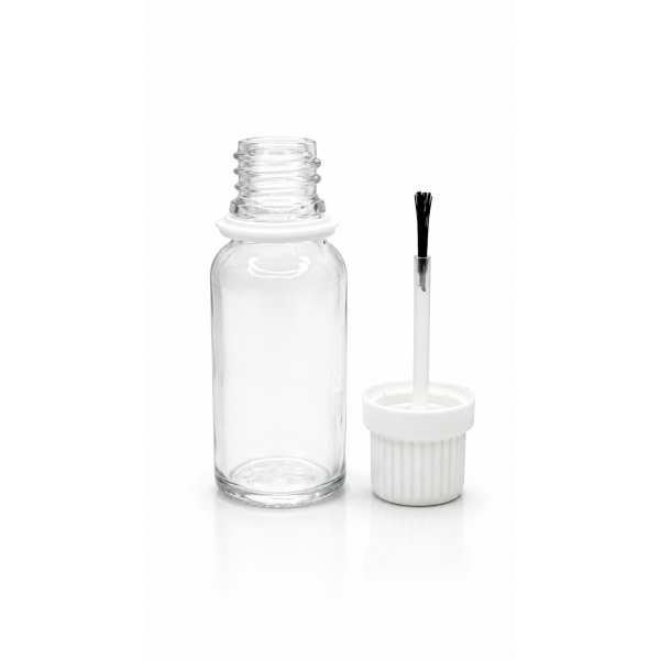 20ml Şeffaf Şişe Fırça Kapaklı