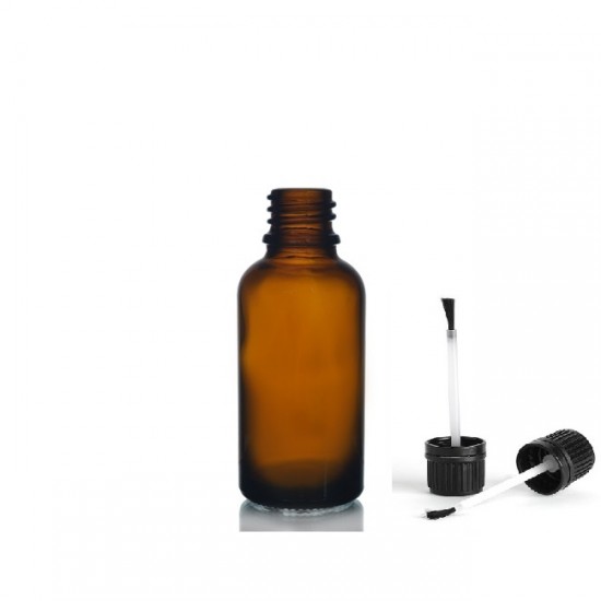 20ml kahverengi Şişe Fırça Kapaklı