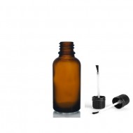 30ml kahverengi Şişe Fırça Kapaklı 
