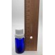 10 ml Mavi (Kobalt) Cam Şişe Beyaz Fırçalı Kapaklı