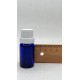10 ml Mavi (Kobalt) Cam Şişe Beyaz Fırçalı Kapaklı
