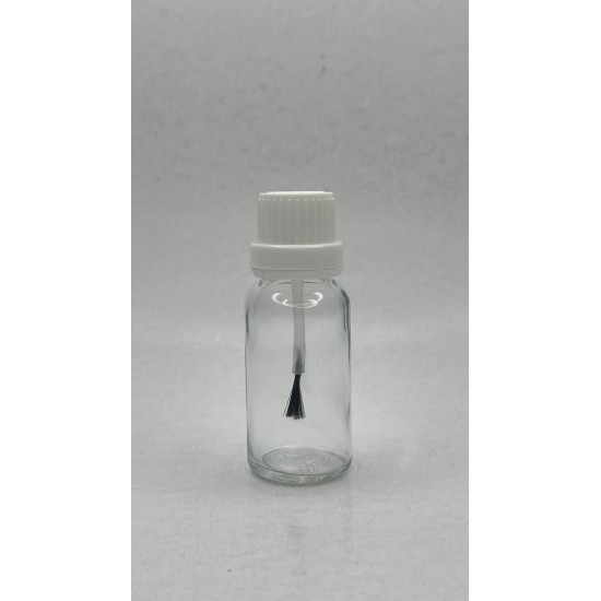 20ml Şeffaf Şişe Fırça Kapaklı