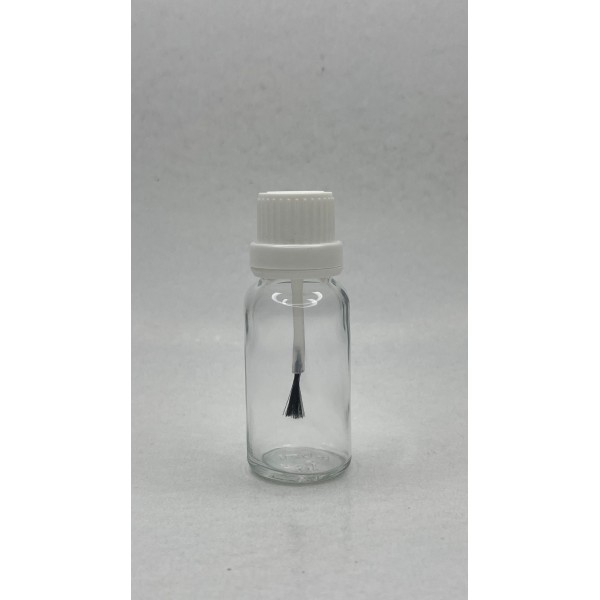 20ml Şeffaf Şişe Fırça Kapaklı