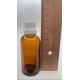 50 ml Kahverengi (Amber) Cam Şişe Beyaz Fırçalı Kapaklı