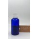 50 ml Mavi (Kobalt) Cam Şişe Beyaz Fırçalı Kapaklı