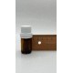 5 ml Kahverengi (Amber) Cam Şişe Beyaz Fırçalı Kapaklı