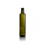1000 ml (1 Litre) Yeşil Dorika Cam Zeytinyağı Şişesi 31mm Ağız Kapaklı