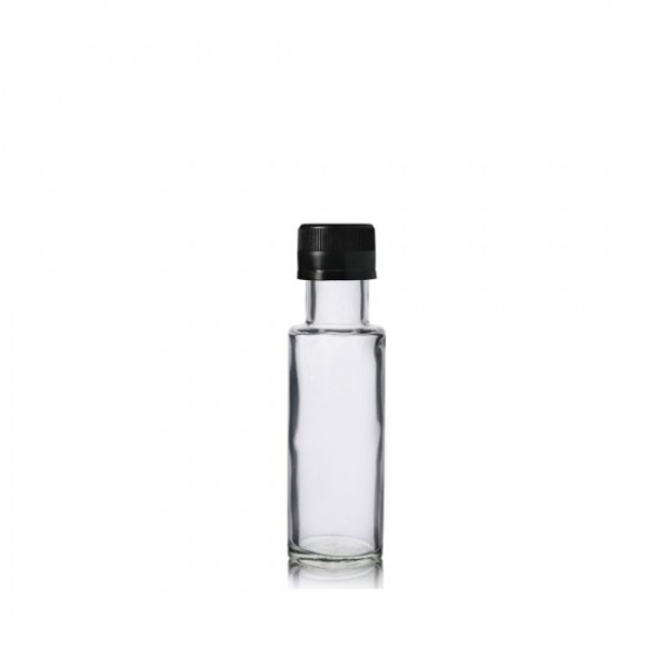 100 ml Şeffaf Dorika Cam Zeytinyağı Şişesi 31mm Ağız Kapaklı