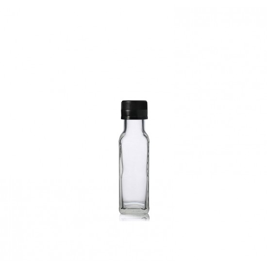 100 ml Şeffaf Maraska Cam Zeytinyağı Şişesi 24 Ağız Kapaklı