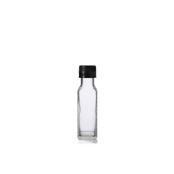 100 ml Şeffaf Maraska Cam Zeytinyağı Şişesi 24 Ağız Kapaklı