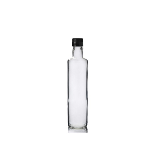 500 ml Şeffaf Dorika Cam Zeytinyağı Şişesi 31mm Ağız Kapaklı