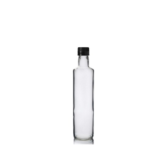 750 ml Şeffaf Maraska Cam Zeytinyağı Şişesi 31 Ağız Kapaklı