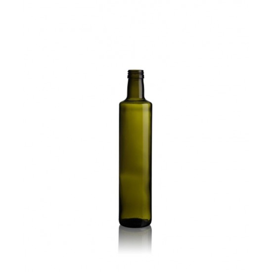 750 ml Yeşil Dorika Cam Zeytinyağı Şişesi 31 Ağız Kapaklı