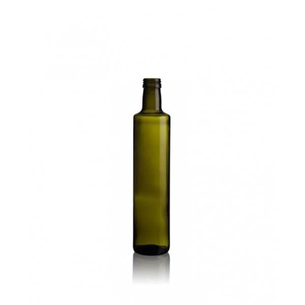 750 ml Yeşil Dorika Cam Zeytinyağı Şişesi 31 Ağız Kapaklı