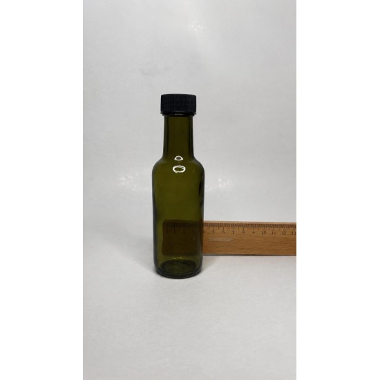 100 ml Yeşil Dorika Cam Zeytinyağı Şişesi 31mm Ağız Kapaklı