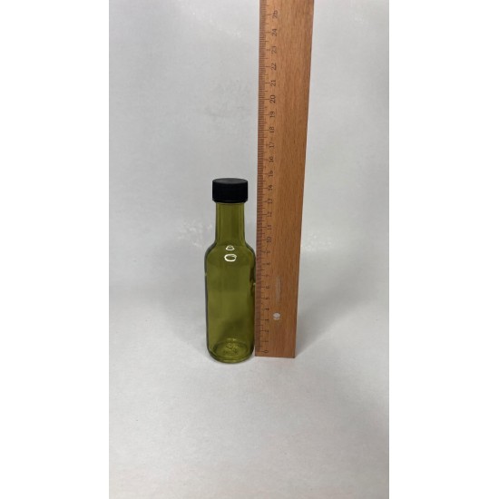 100 ml Yeşil Dorika Cam Zeytinyağı Şişesi 31mm Ağız Kapaklı