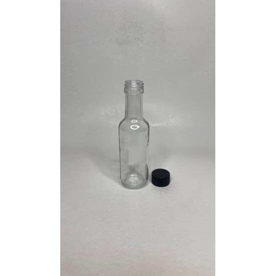 100 ml Şeffaf Dorika Cam Zeytinyağı Şişesi 31mm Ağız Kapaklı