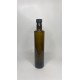 1000 ml (1 Litre) Yeşil Dorika Cam Zeytinyağı Şişesi 31mm Ağız Kapaklı